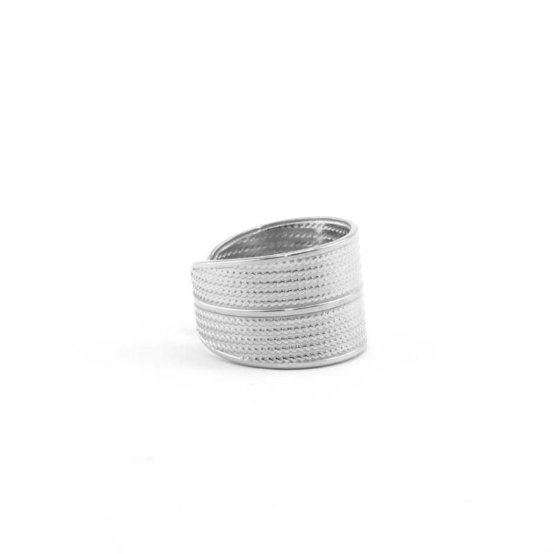 Bague ethnique acier - identités bijoux