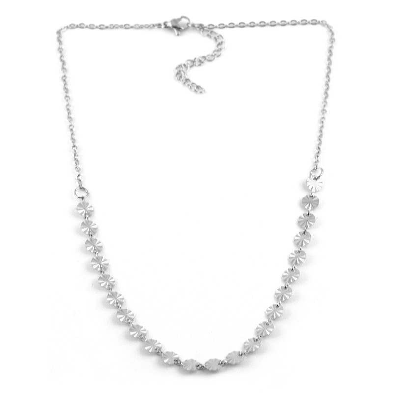 Collier acier pastilles solaires