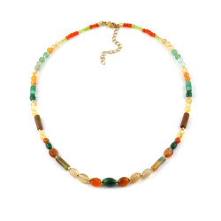COL court agate orange et vert