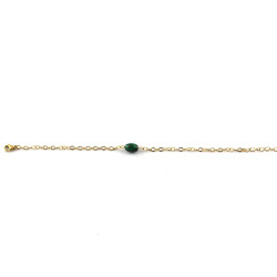 BRA chaîne olive malachite