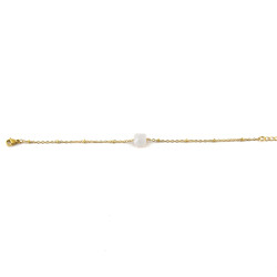 BRA bracelet carré pierre de lune