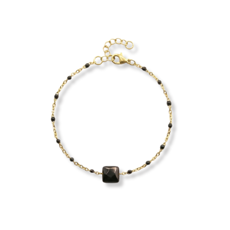 Bracelet carré onyx