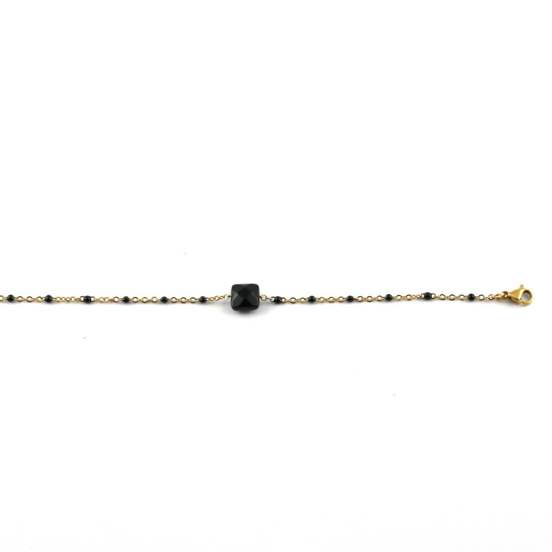 Bracelet carré onyx