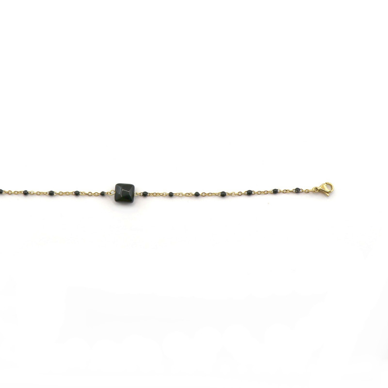 Bracelet carré onyx