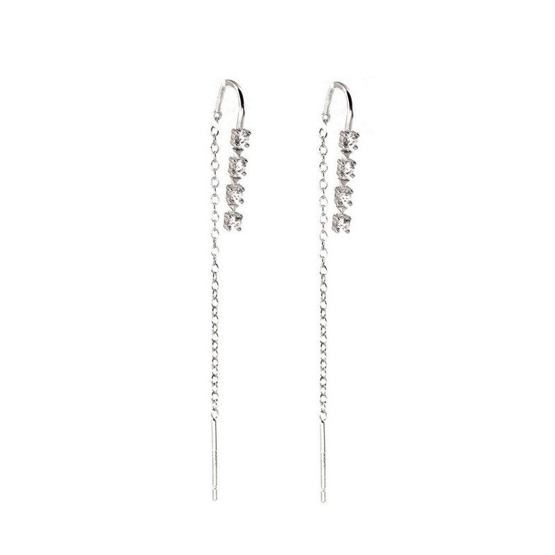 Boucles traversantes 4 Oz - argent 925