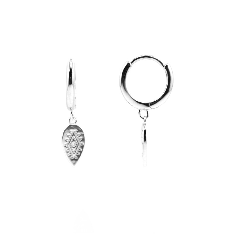 Mini-créole ovales Oz - Argent 925