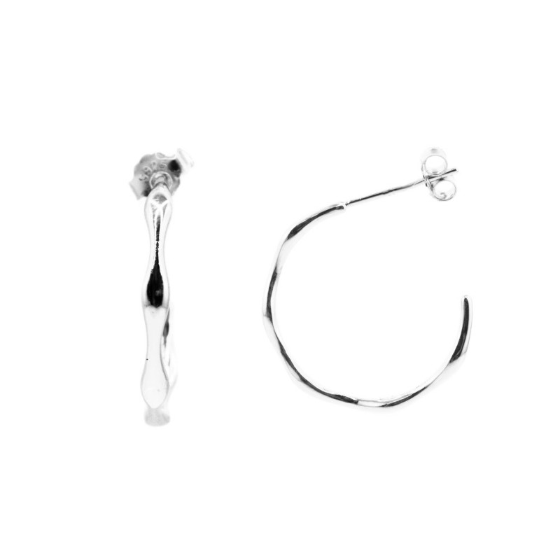 Créoles 19mm Argent 925 rhodié