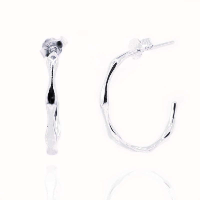 Créoles 19mm Argent 925 rhodié