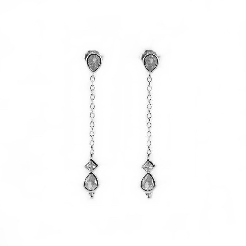 Clous pendants Oz chaîne - Argent 925