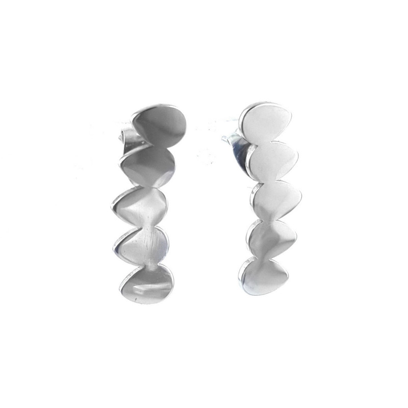 Boucles 5 feuilles clou