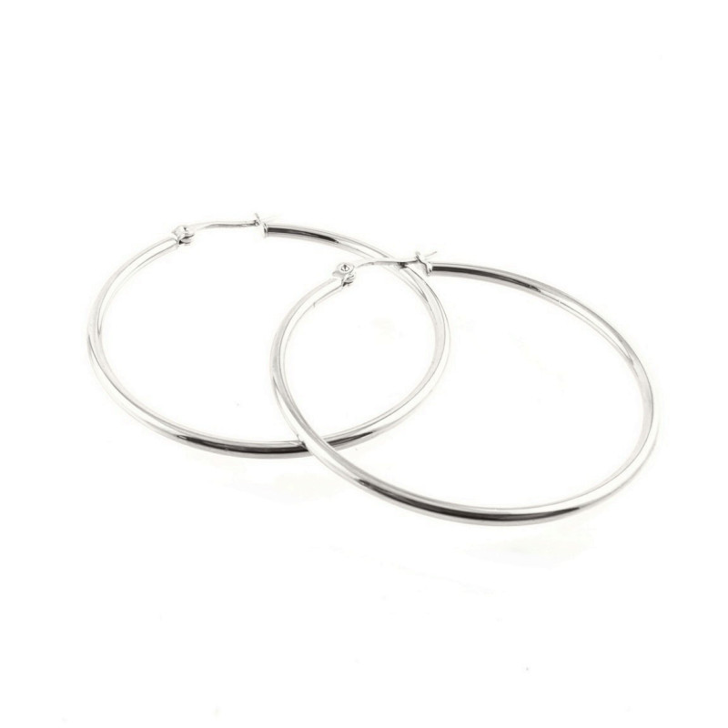 Créoles 50x2mm acier inox