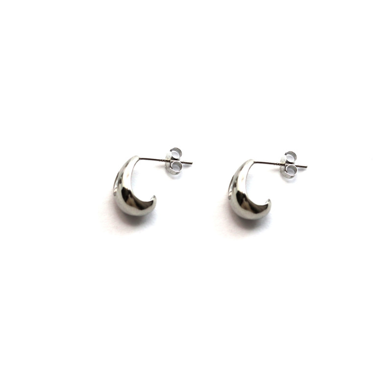 Boucles clous petite goutte Arg925 et Oz