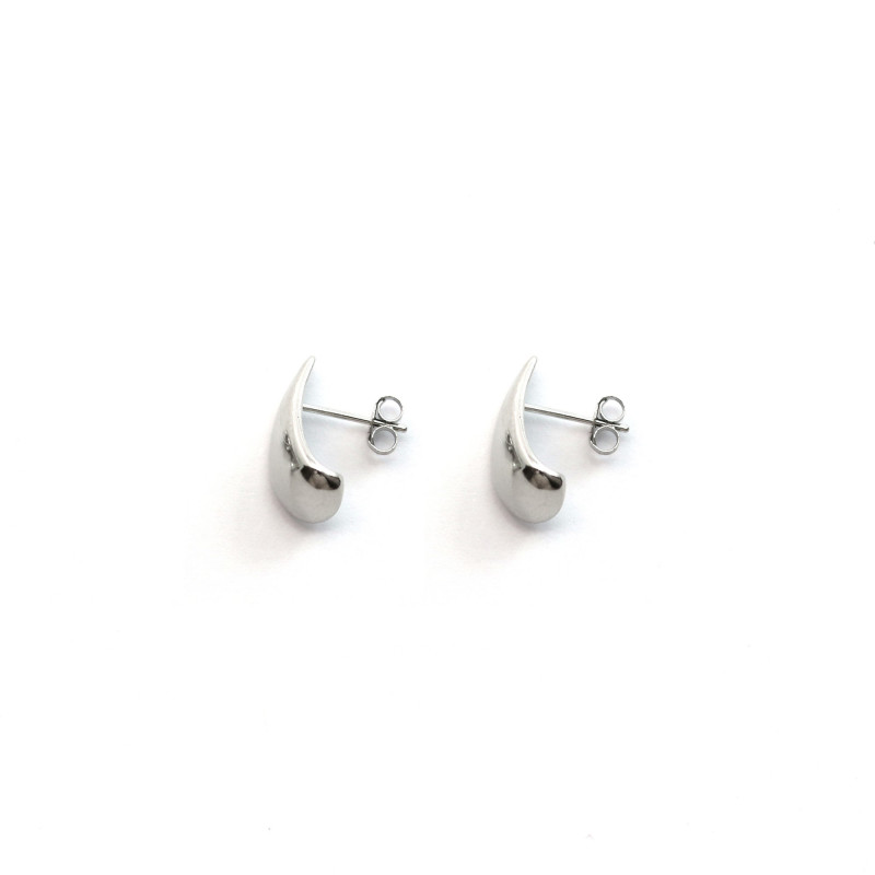 Boucles clous petite goutte - Argent 925