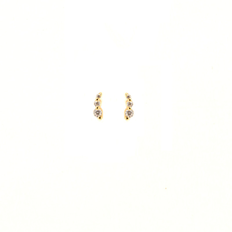 Boucles clous puce Oz Plaqué Or