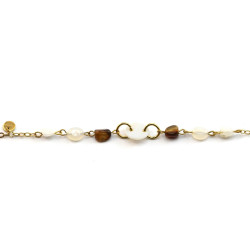 Bracelet nacre et agate