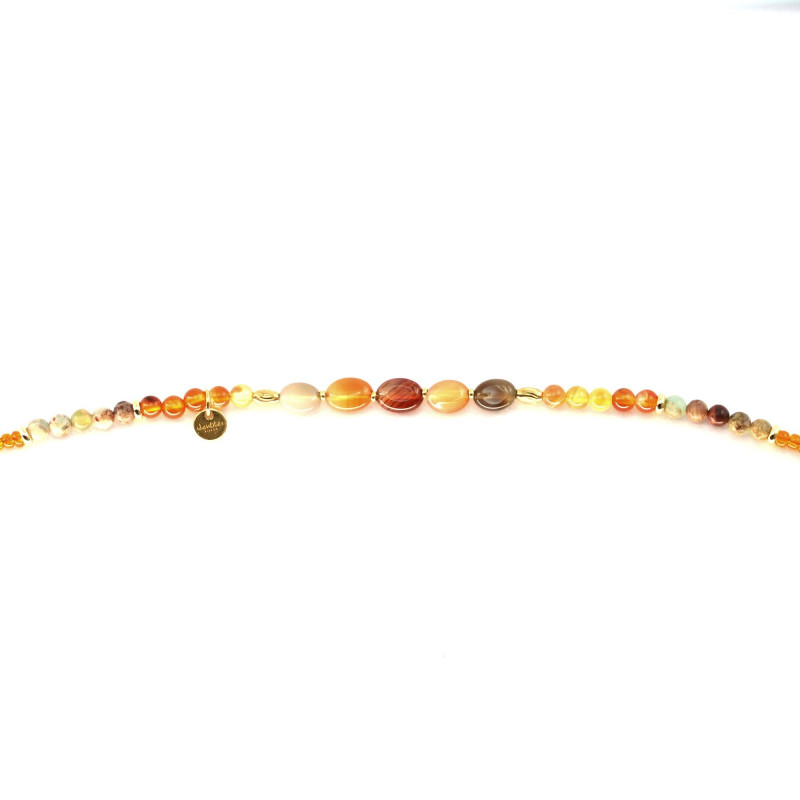 Bracelet enfilade cornaline