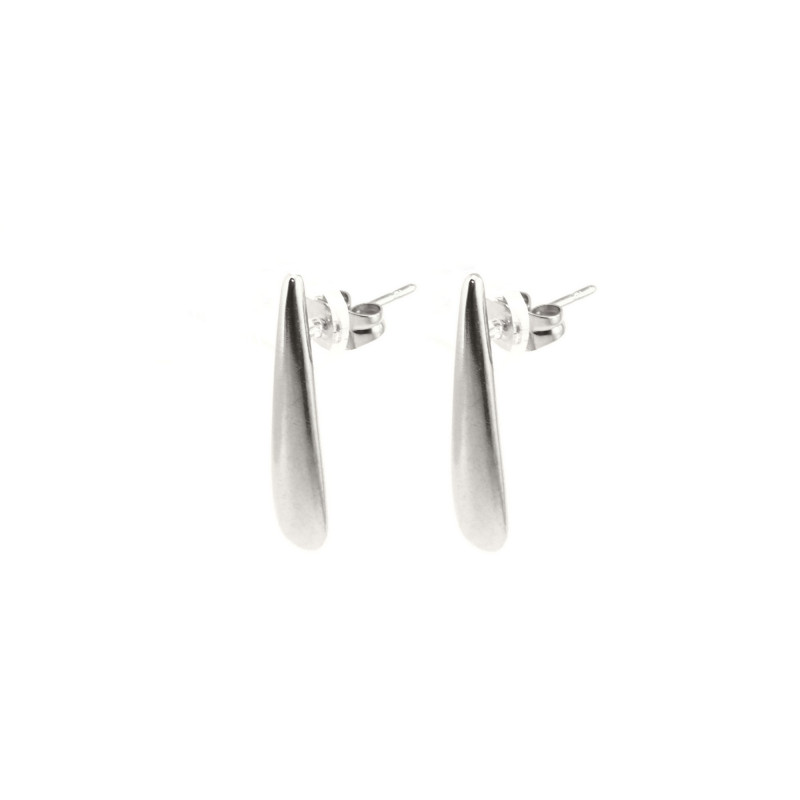 Boucles gouttes allongées 24mm acier inox