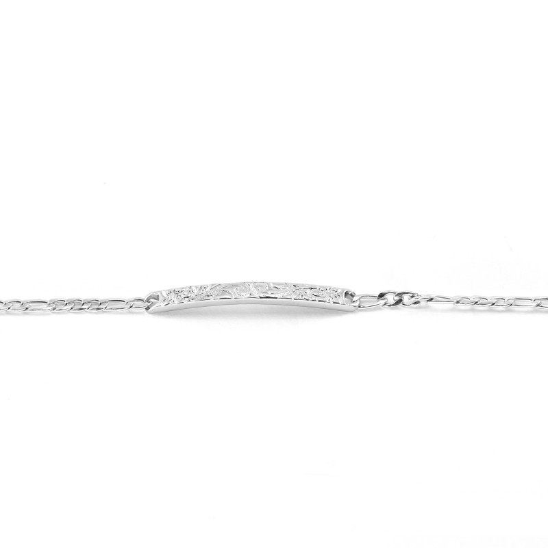 Bracelet look gourmette acier inox