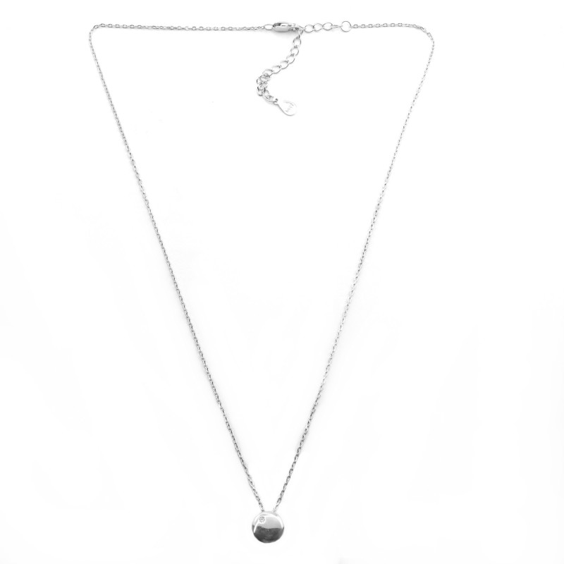Pendentif rond oxyde zirconium
