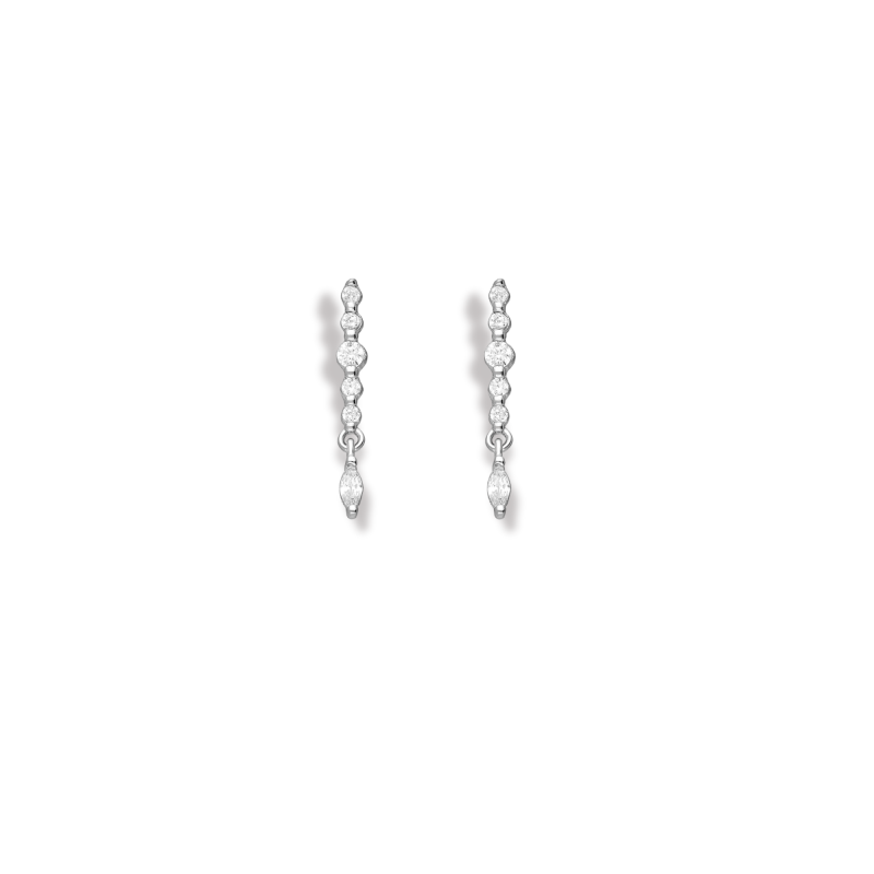 Clous barre enfilade - Argent 925