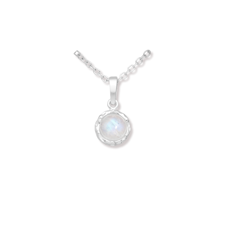 Pendentif pierre de lune argent