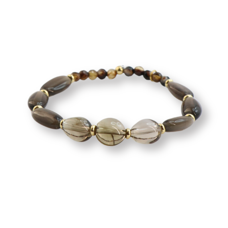 Bracelet quartz fumé