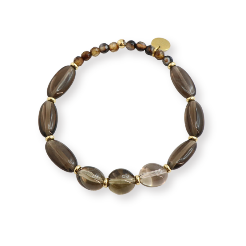 Bracelet quartz fumé