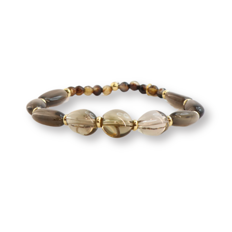 Bracelet quartz fumé