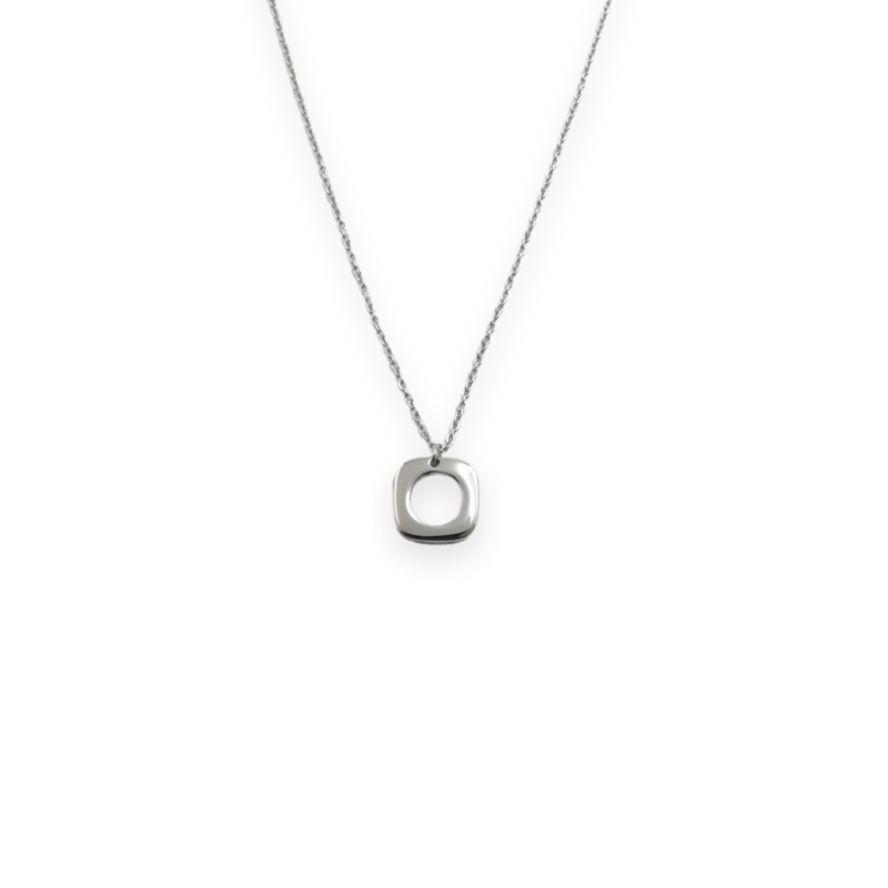 Collier pendentif carré design