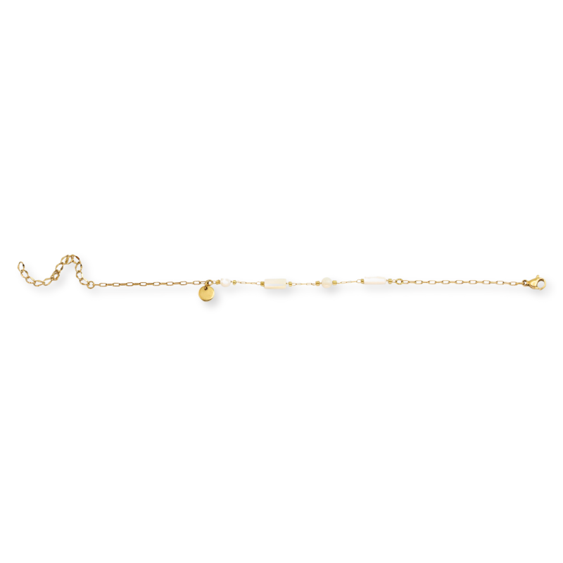 Bracelet nacres sphères cylindres