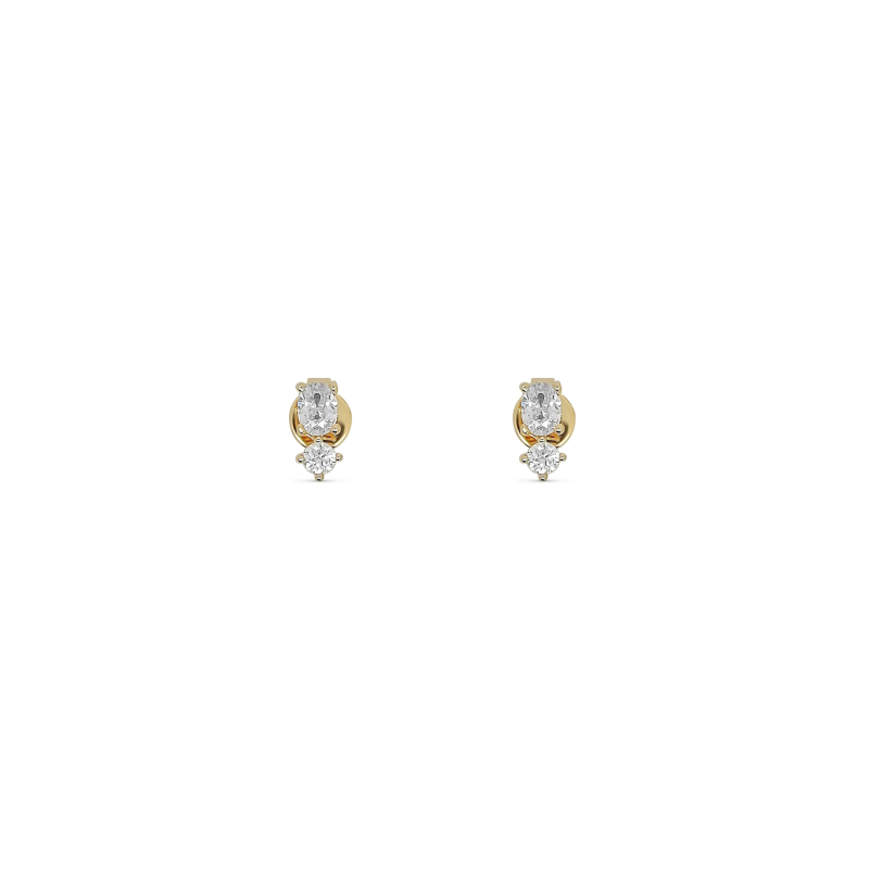 Clous d'oreilles 2 Oz Plaqué Or