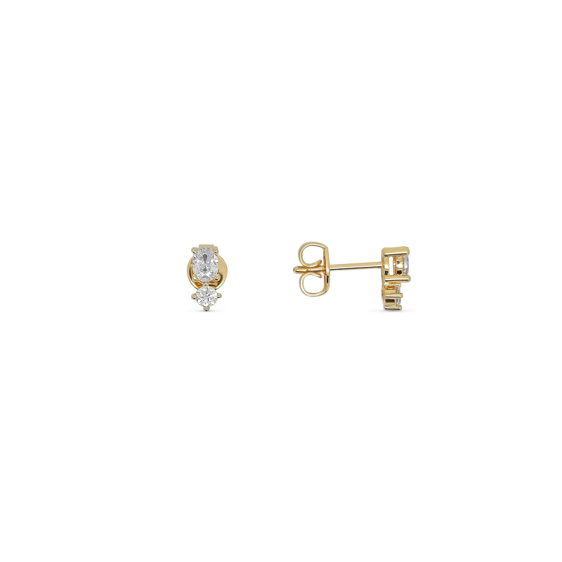 Clous d'oreilles 2 Oz Plaqué Or