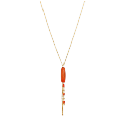 COL pend long turq afr + citrine