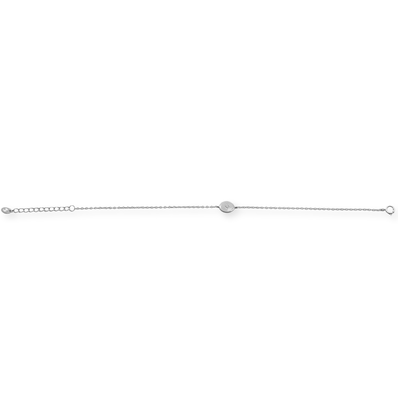 Bracelet ovale OZ étoile - argent 925
