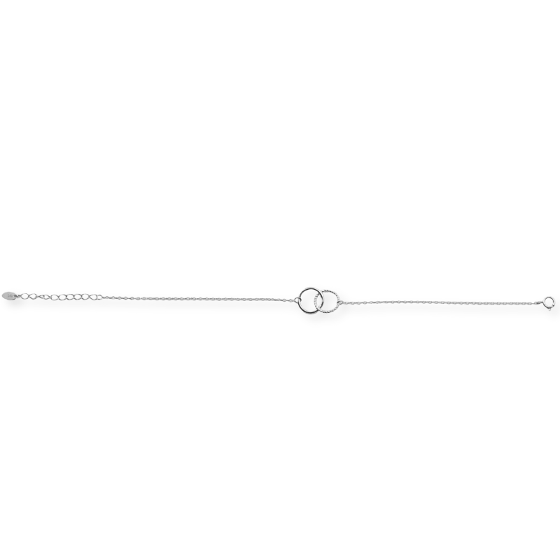 Bracelet entrelacé torsadé - argent 925