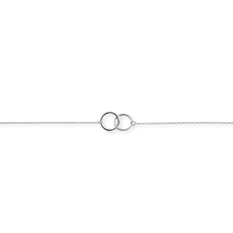 Bracelet entrelacé torsadé - argent 925