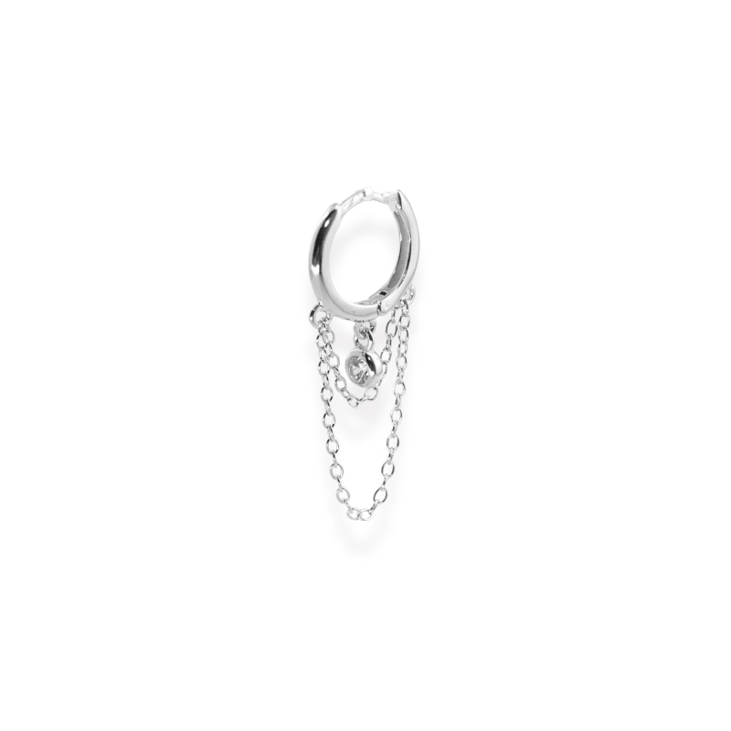 Mini-créole double chaine OZ arg 925 - unité