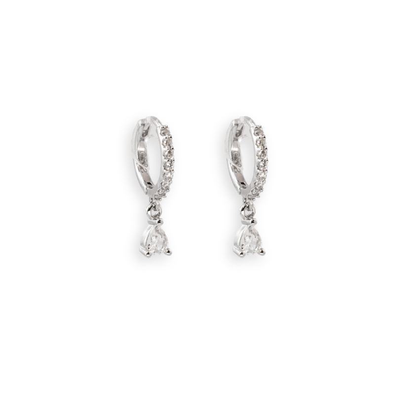 Minis-créoles argent 11 mm et oxydes