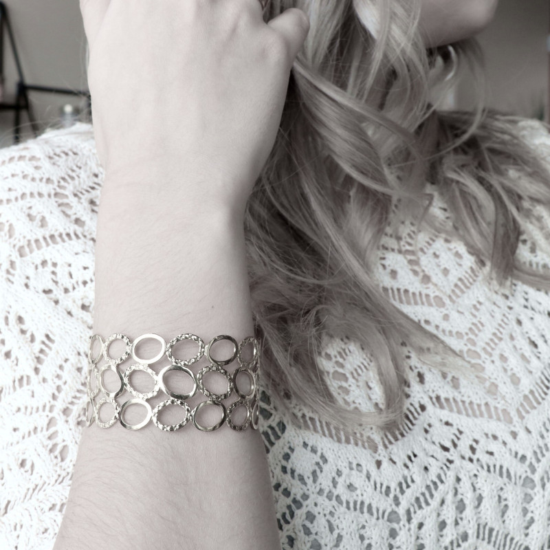 Manchette ovales design - acier
