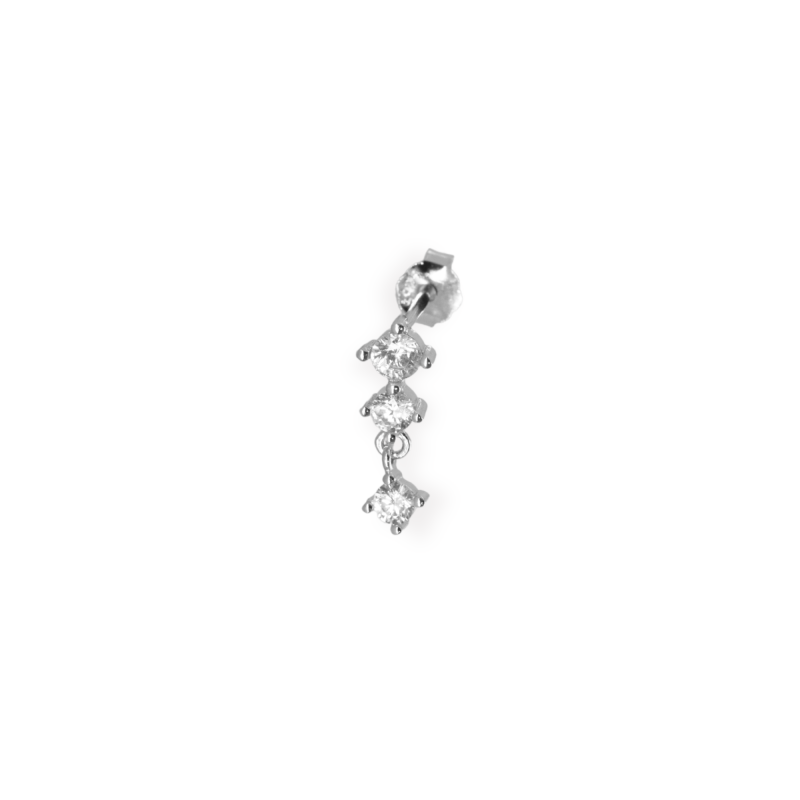 Puce trois oxydes pendent argent 925 - unité