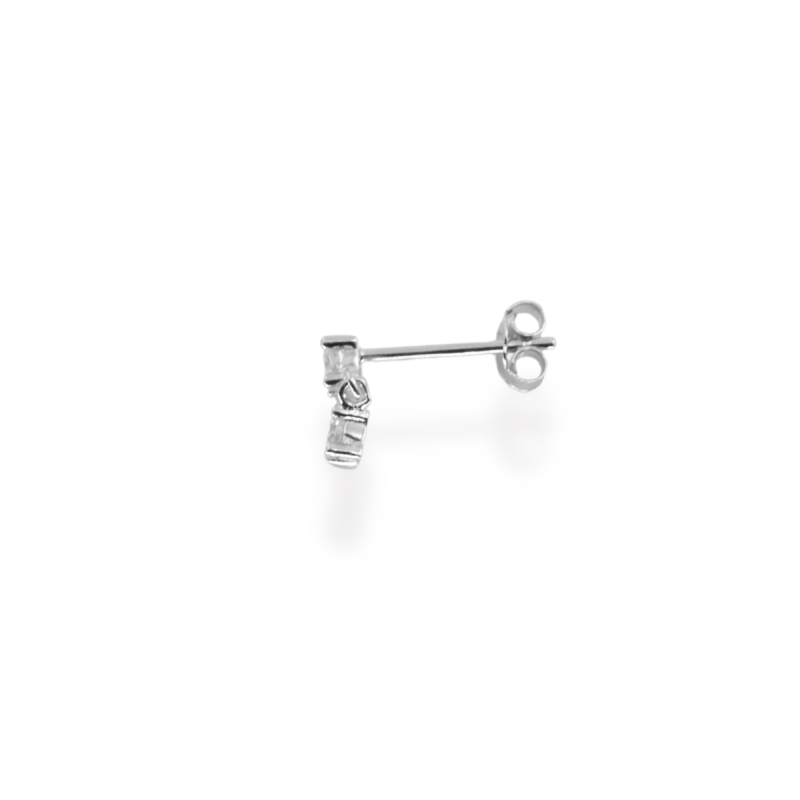 Puce deux oxydes pendent argent 925 - unité