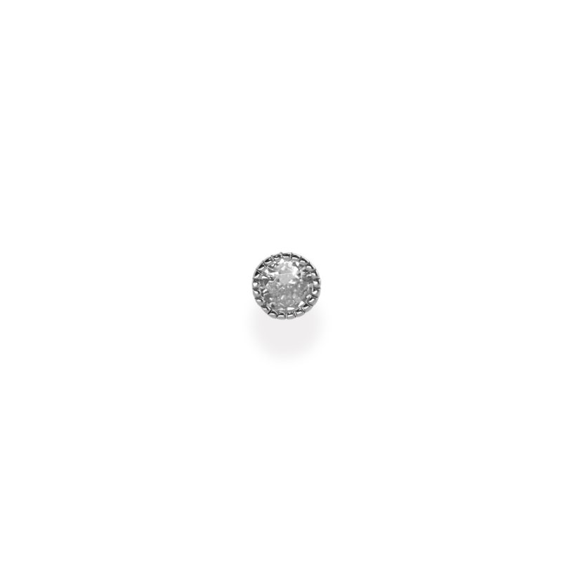 Puce oxyde 5mm argent 925 - unité