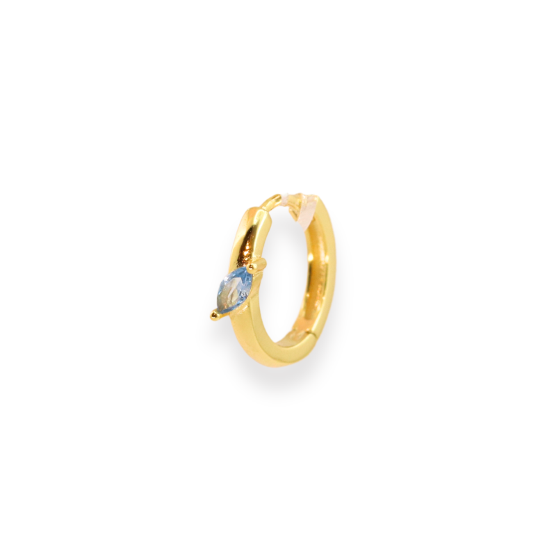 Composition trio bleu - Argent 925 doré