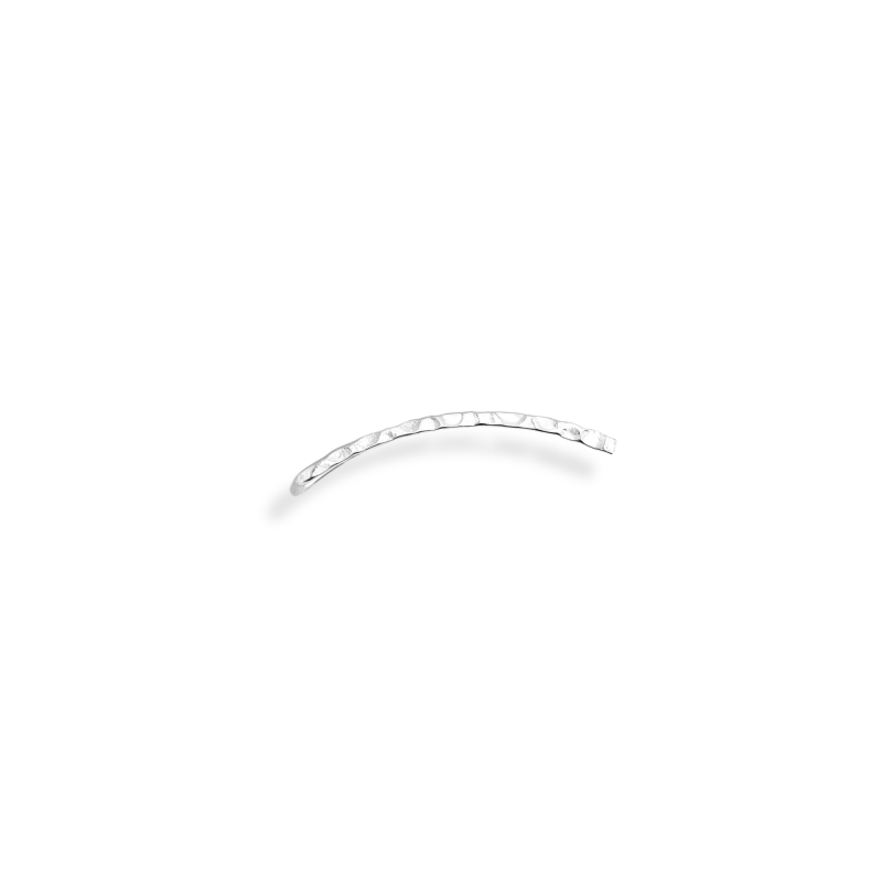 Boucles grimpante argent martelé