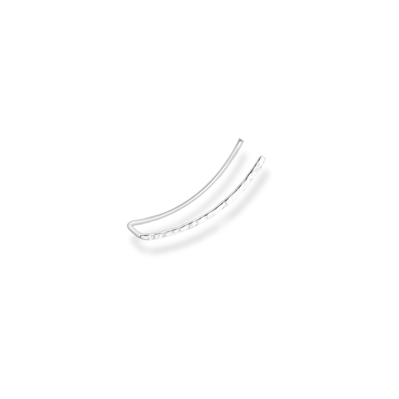 Boucles grimpante argent martelé