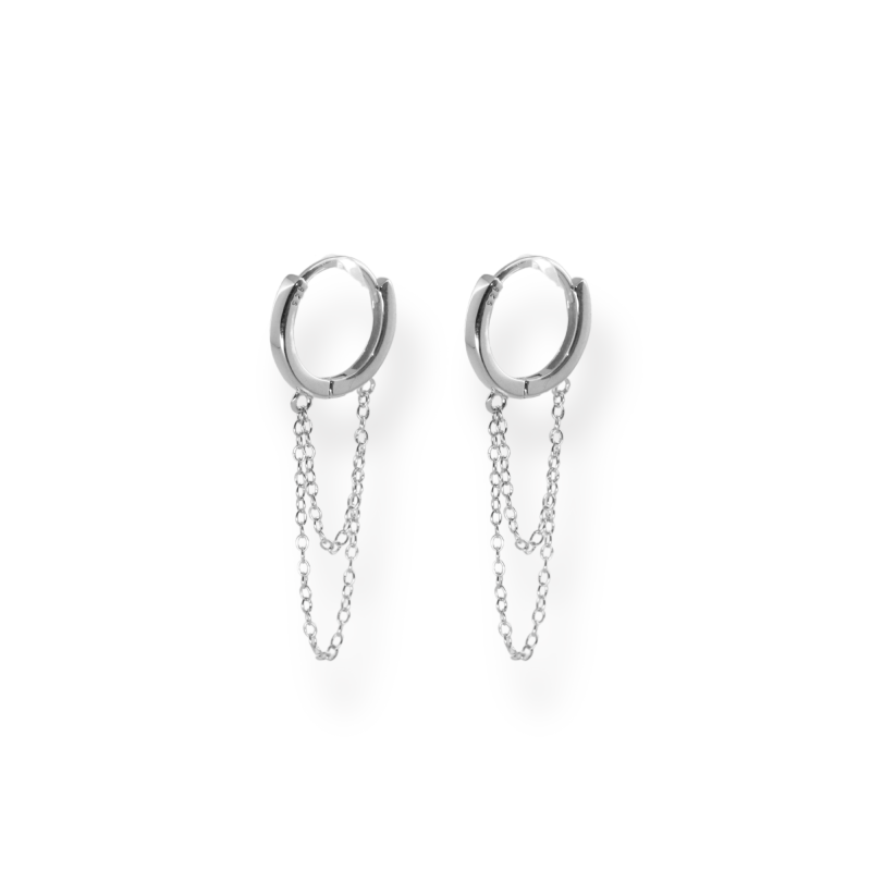 Créoles double chaîne Arg925