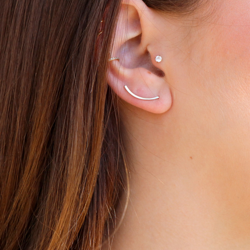 Boucles grimpantes argent 925