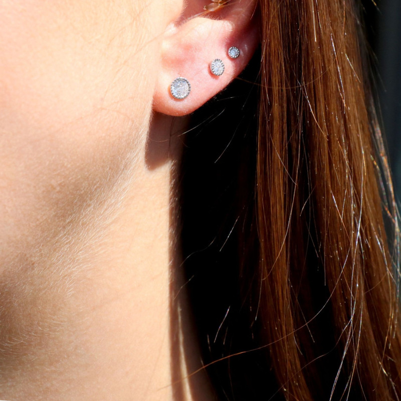 Puce oxyde 3mm argent 925 - unité