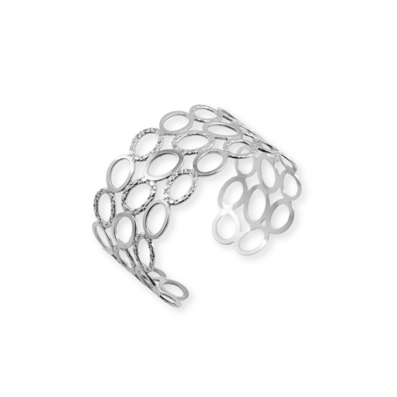 Manchette ovales design - acier
