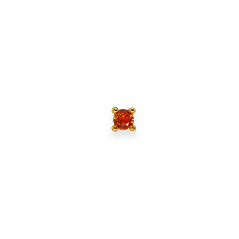 Puce mini oxyde orange argent doré - unité
